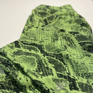 Alo Yoga Vapor High Waist Leggings – Green Snakeskin – Small
